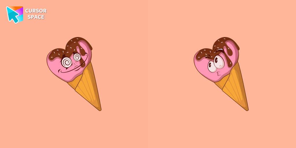 Heart Ice Cream cursor cursor pack